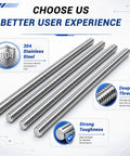 Heavy Duty M3 Threaded Rods Cutting 10 Inches In 304 Stainless Steel, deep threaded for strong grip and durability.