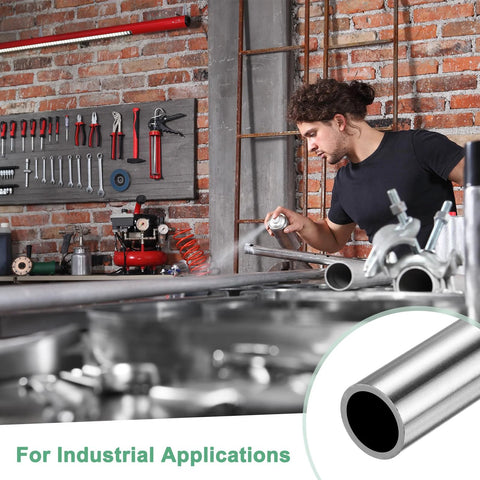 M METERXITY 2-pack 316 stainless steel tubes, 300mm length, 5mm OD, 0.5mm wall in workshop scene