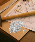 Aluminum Blind Rivets Kit 200 Pcs Heavy Duty High Strength Expanding Rivets with Dome Head on workbench with tools