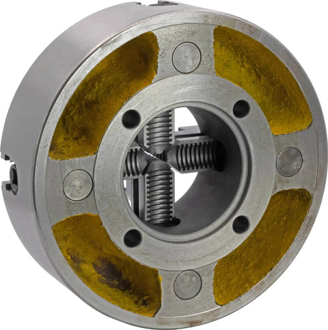10 Inch 4 Jaw Independent Lathe Chuck With Reversible Jaws Plain Back Mount Durable Quench Hardened Steel Inner Mechanisms