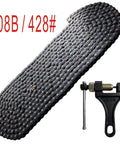 08B Roller Chain Kit For Chain Driven Sliding Gate Openers DIY Ready 20 Feet Of Heavy Duty 480 Link Chain With Chain Breaker And 10 Connecting Links For Replacement And Extension ANSI DIN 08B 428 Metric Standard.