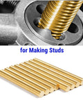 One Eighth Inch Brass Rods Pack, 12 Inch Long, 10 Pieces For Knife Making, Handles, Pins, Stock, Scale, Dowel And Rivets