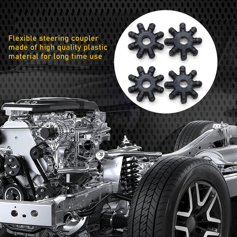 4 Pack Flexible Steering Coupler Replacement Kit For Auto Power Steering Columns And Steering Motors Ideal For DIYers