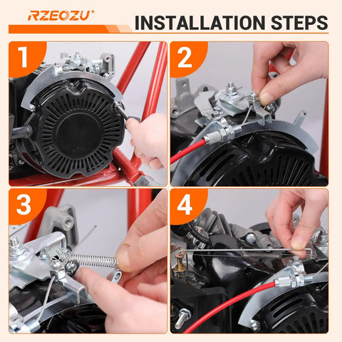 Throttle Linkage Kit For Predator 79cc 3hp OHV Engine And Lifan 154F Replacement Throttle Control Mounting Bracket Installation Steps