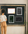 Woman using Ten Pack Magnetic Sign Holders 8.5 By 11 Inch Clear Plastic Sign Holders with Magnetic Strips on display board