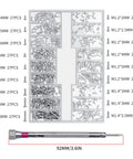 Bulk 500 Pcs Laptop Screws Set In M1.2 M1.4 And M2 Tiny Micro Screws with storage box and screwdriver for electronics repair