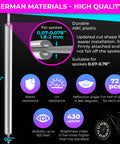 Dope 72 Piece Bike Spoke Reflectors Gift Pack With 8Cm Reflective Clips For Bicycles 360 Degree High Visibility Spoke Skins chart