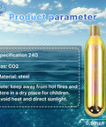 24 Gram CO2 Cartridge Rearming Kit For Inflatable Life Jackets Refill Kit For Automatic And Manual Vests Half Inch Threaded Cylinders Includes D Rings For Quick Attachment And Rapid Inflation steel
