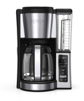 12 Cup Programmable Coffee Brewer With Classic Or Rich Brew Styles, Adjustable Warm Plate, 60 Oz Water Reservoir, Black Stainless