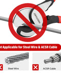 Two Pack 10 Inch And 14 Inch Heavy Duty Cable Cutters For Copper And Aluminum Wire Up To 120 Mm2 Capacity Not For Steel Wire