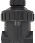 Heavy Duty PVC Gate Valve With Non Rising Stem And Buna N O Ring, 2 Inch Socket Connection For Irrigation, front view