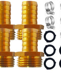 Top Tier Garden Hose Repair Connector Kit With Brass Fittings And Clamps For 5 8 Inch Tubes, Universal Fit For All American Water Hoses, High Pressure Rating Up To 200 PSI, Easy Install Fix Leaks Quickly brass hose connectors, clamps, and washers