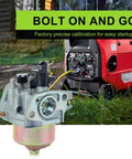 Carburetor for Predator Generators, Fits 212cc And 208cc 6.5HP 7HP Engines shown with generator in background