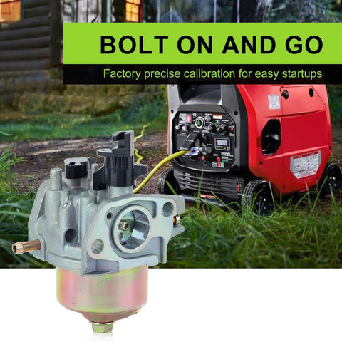 Carburetor for Predator Generators, Fits 212cc And 208cc 6.5HP 7HP Engines shown with generator in background