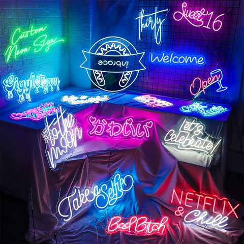 Custom Neon Sign LED Name Signs For Weddings And Parties Dope Customizable Neon For Bedroom Wall Decor Office Bar Shop