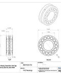 22206E1K Spherical Roller Bearing 30 Millimeter Id 62 Millimeter Od 20 Millimeter Width Tapered Bore with detailed dimensions.