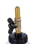 Close-up of valve on Pneumatic Brake Fluid Bleeder Tool With Four Master Cylinder Adapters 90 To 120 PSI for hands-free operation.