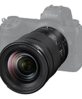 Nikkor Z 24-120mm F4 S Do It All Zoom Lens For Z Series Mirrorless Cameras, mounted on a Nikon mirrorless camera body.