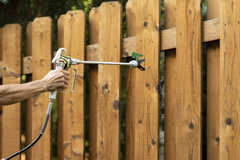12 Inch HEA Extension For High Efficiency Airless Sprayers Adds One Foot Of Reach To Your Control Pro Or Titan ControlMax painting fence