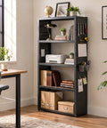 Heavy Duty Five Tier Storage Shelves With Sturdy Built In Pegboard Backing And A Serious Heavy Hitter Garage Shelving System That Moves Big Boxes Without Breaking A Sweat At All in a bright office setting.
