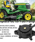 Beefed-Up Fuel Pump Kit For Intek Extended Life V-Twin 18-26HP Engines shown with riding lawn mower