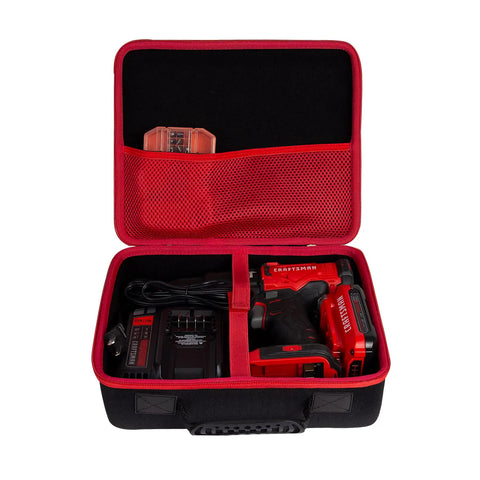 Open Beefy Rugged Hard Storage Case For Craftsman V20 Cordless Drill Kit Replacement Case Only With Soft Velvet Interior Protective Carry Case