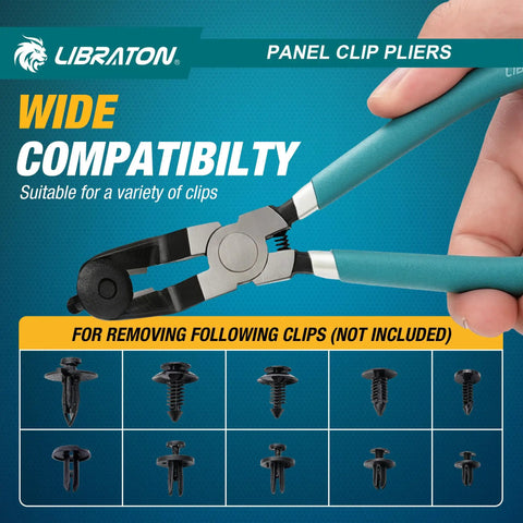 Non Destructive Panel Clip Pliers For No Fuss Clip Removal With Widened Jaw Diagonal Cutting Tool That Prevents Dents Or Scratches Reusable Auto Interior Clip Removal Pliers, wide jaw