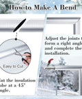 Image showing how to cut and bend Self Adhesive Slit Foam Pipe Insulation Tubes For Spigot And Outdoor Pipes Freeze Protection Water Heater Lines Three Pack Easy Cut To Fit Three Quarter Inch Diameter