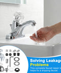 Faucet Repair Kit With Handle For Delta And Peerless RP44123 Includes Ball Assembly Seats Springs Cam Cap Adjusting Ring Bonnet