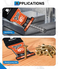 Heavy Duty Carbide Oscillating Multi Tool Blades 3 Pack with Dead Nuts Tight Quick Release Mount for metal cutting and wood trimming.
