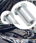 Built Tough M8 X 25mm Top Hat Threaded Insert Sleeve Nut Designed For Welding And Metal Fabrication With Rock Solid Strength And No Sweat Install, detailed view in automotive setting.