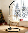 Beefy Heavy Duty Hammock Chair Stand Steel Frame Supports Up To 330 Lbs For Egg Chair Or Swing Chair Indoor Outdoor Use On Patio