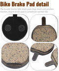 Close-up of Five Pairs Semi Metal Bicycle And Scooter Disc Brake Pads For Front And Rear Replacement On Electric Bikes And Scooters