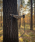 4 Pcs Climbing Stick Aiders For Hunting Daisy Chain Single Step Aider 800 Lb Capacity attached to tree trunk
