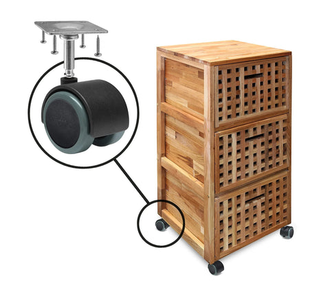 2 Inch Floor Protector Rubber Caster Wheels Set Of 4 With 5 Sixteenth Inch Stem Or Top Plate Mounting for cabinet on hardwood.