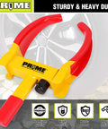 Heavy Duty Trailer Wheel Lock Clamp With 9 Adjustable Positions Universal Wheel Security Lock For Trailers RVs Trucks