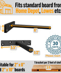 Heavy Duty Floating Shelf Brackets 6 Inch Mantel Mounts Built To Last That Hold Up To 125 Lbs dimensions and compatibility guide