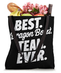 Black tote bag with 'BEST. Dragon Boat. TEAM. EVER.' text, filled with groceries. Dragon Boat Paddling Tote Bag For Paddlers And Dragonboating Fans Regatta Ready Gear For Men And Women Synchronized Paddling Pride Crew Vibe Team Spirit Perfect For Dragon Boat Races And Chinese Festivals.