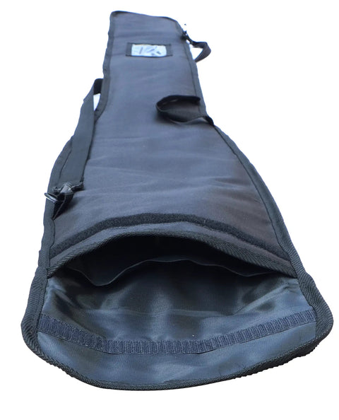 Heavy Duty Kayak Paddle Bag For Two Paddles Water Resistant Storage Case With Divider Thick Durable Fabric Open View