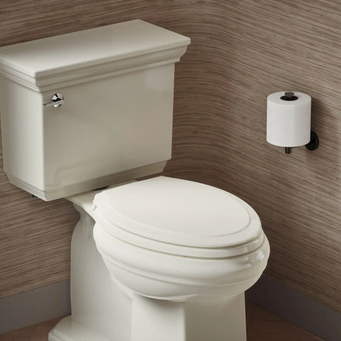 Rutledge ReadyLatch Elongated Toilet Seat With Soft Close Lid And Quiet Close, Easy Above The Bowl Installation With Grip Tight Bumpers, No Fuss Cleaning, Removable For Cleaning, Biscuit Color