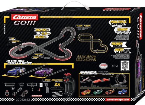 Talladega NASCAR Slot Car Race Set With Electric Power Includes Two Cars And Two Hand Controllers 1 43 Scale box