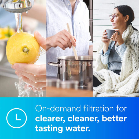 On-demand filtration for clearer, cleaner, better tasting water with Under Sink Replacement Water Filter Cartridge AP217 For AP200 System 2 Pack