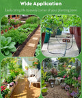 Home garden setups using 50 Foot Drip Irrigation Kit For Home Garden Watering System With Quarter Inch Tubing, Quick Connect Emitters