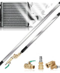 Dual Size Radiator Cleaning Wand Set 47 Inch And 24 Inch Stainless Steel 4500 PSI Radiator Cleaner With Pressure Washer Gun Adapter And Tips