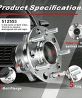 Beefed Up Rear Wheel Bearing Hub Assembly With 5 Lugs And ABS Replacement Fits Hyundai Sonata 2015 2019 Tucson 2016 2021 Veloster N 2020 2022 Kia