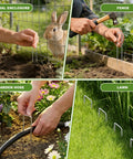 Heavy Duty 6 Inch Galvanized Landscape Staples Set With Gasket, 200 Pack Ground Pins for fencing, hose, and lawn use