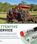 Front Loader Hydraulic Hose Kit For Kubota LA350A LA401 LA402 LA402-1 with boom and bucket cylinder hoses in use on field