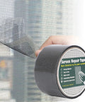 Heavy Duty Screen Repair Tape For Windows And Doors Self Adhesive Fiberglass Mesh Patch Waterproof Window Screen Patch Kit shown being applied to screen.