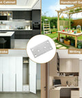Heavy Duty Stainless Steel Mending Brackets 40 Pack in a kitchen cabinet setup, size 80x40mm, for strong DIY projects.