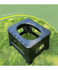Portable Camping Toilet For Outdoors Lightweight Rubber Mobile Toilet Gear For Hiking And Camping on grass
